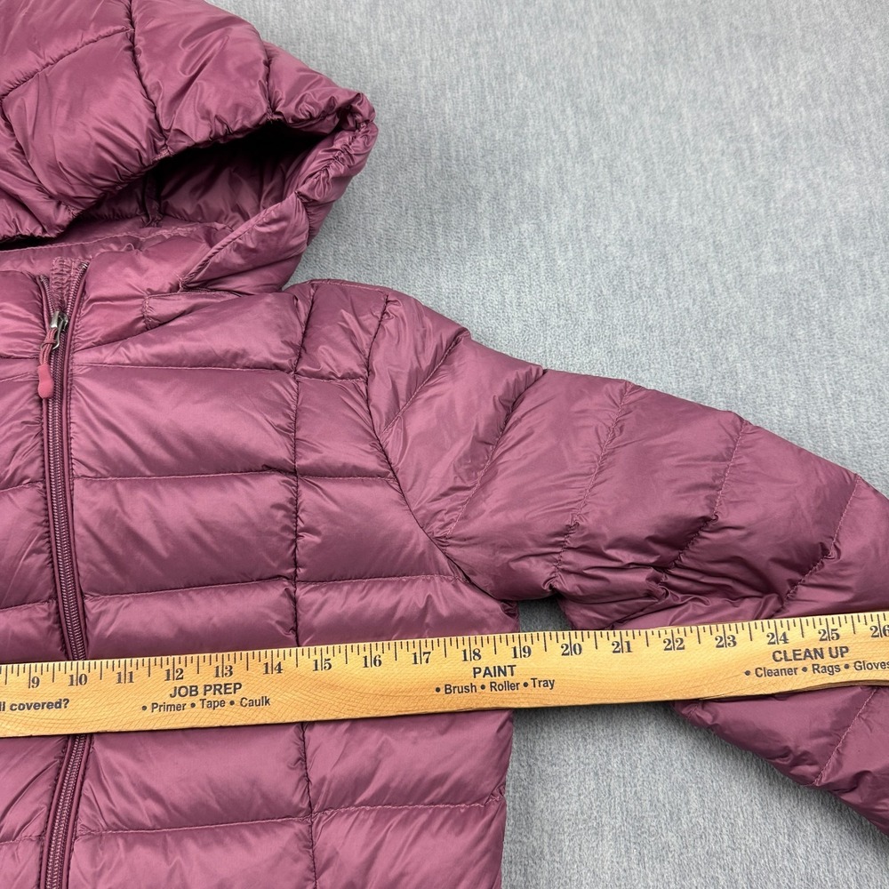 Charter Club Puffer Jacket Womens XS Pink Hooded Full Zip Packable Down Outdoor - Picture 7 of 11
